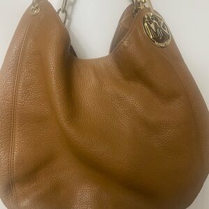 👛👛CLEARANCE SALE 👛👛 Michael Kors Fulton Brown Pebbled Leather Hobo Bag